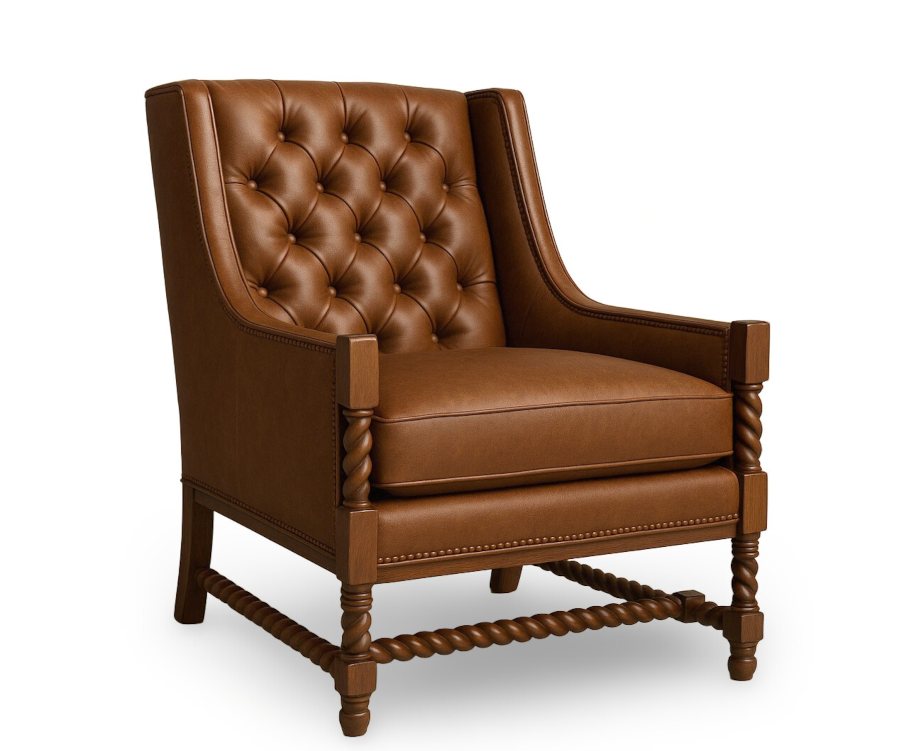 Woodford Tufted Chair by CC Leather